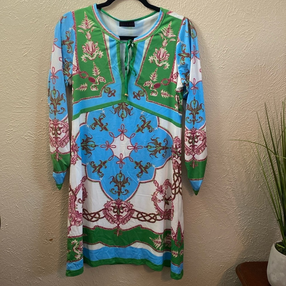 Hale Bob 70’s style in matte microfiber jersey with a mesh lining Dress Size S